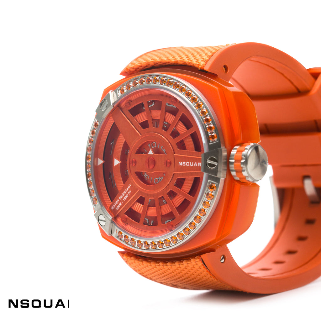 NSQUARE Sweetie Quartz Watch -51mm N19.3 Sharp Orange|NSQUARE 甜美系列 石英錶-51毫米 N19.3 耀眼橙色