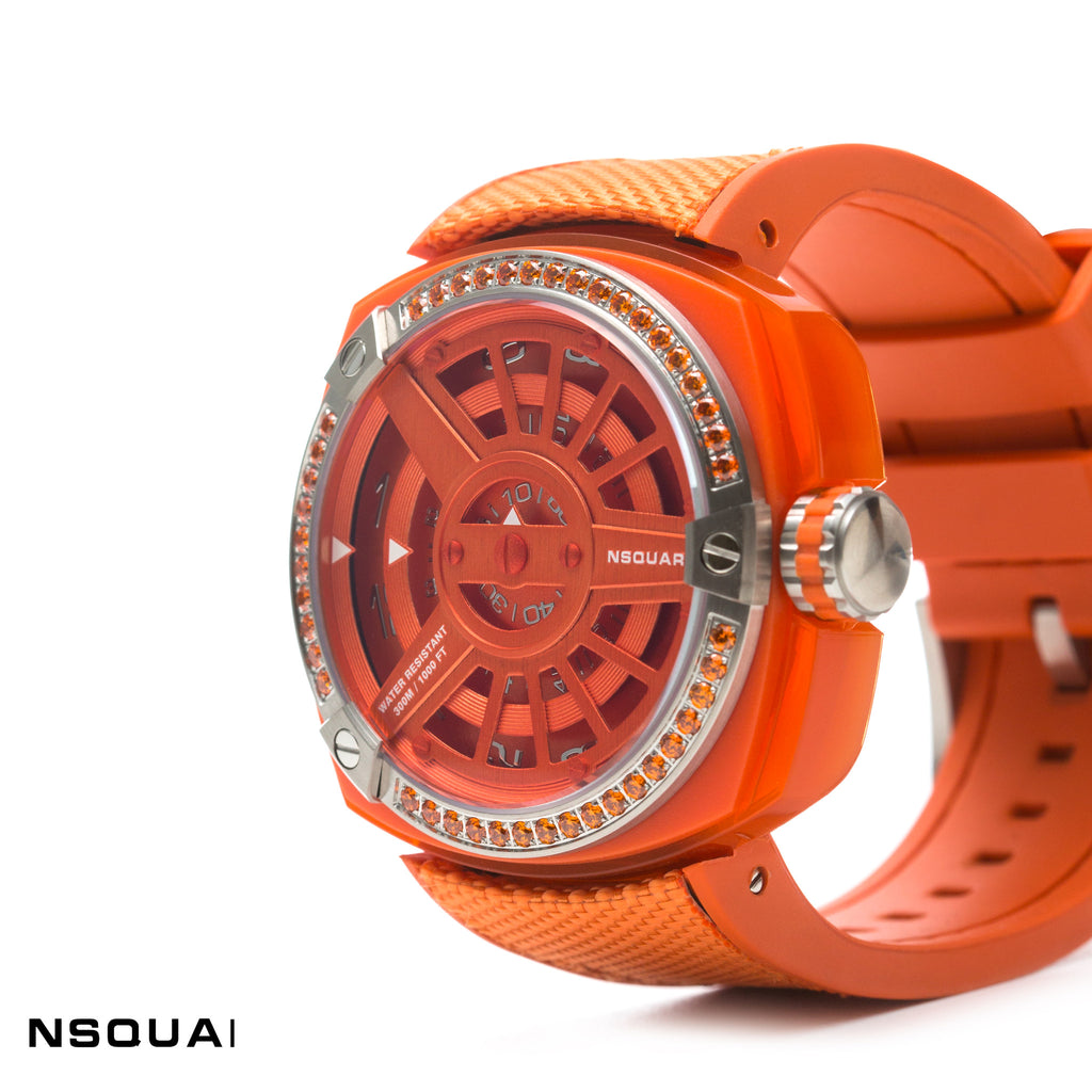NSQUARE Sweetie Quartz Watch -51mm N19.3 Sharp Orange|NSQUARE 甜美系列 石英表-51毫米 N19.3 耀眼橙色
