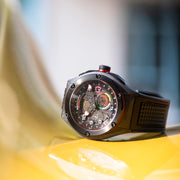 NSQUARE Racermatic Automatic N38.1 BLACK/BLACK|NSQUARE競賽者系列 自動錶N38.1 黑色/黑色