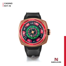 將圖片載入圖庫檢視器 NSQUARE CASINO Automatic Watch 51mm-N17.16 Black/RG Limited Edition 88pcs|NSQUARE賭場系列自動表51毫米-N17.16黑色/玫瑰金色限量版88只