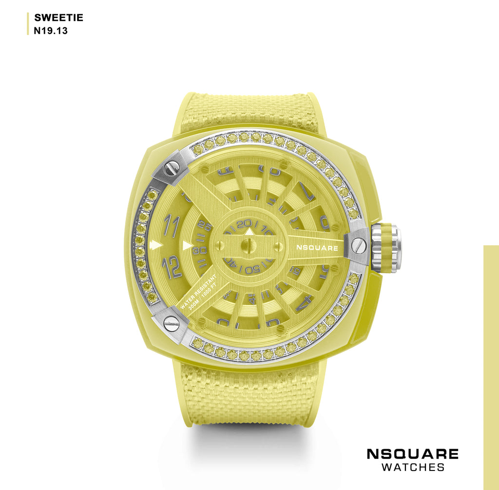 NSQUARE Sweetie Quartz Watch -51mm N19.13 Big Yellow|NSQUARE 甜美系列 石英表-51毫米 N19.13 大黃