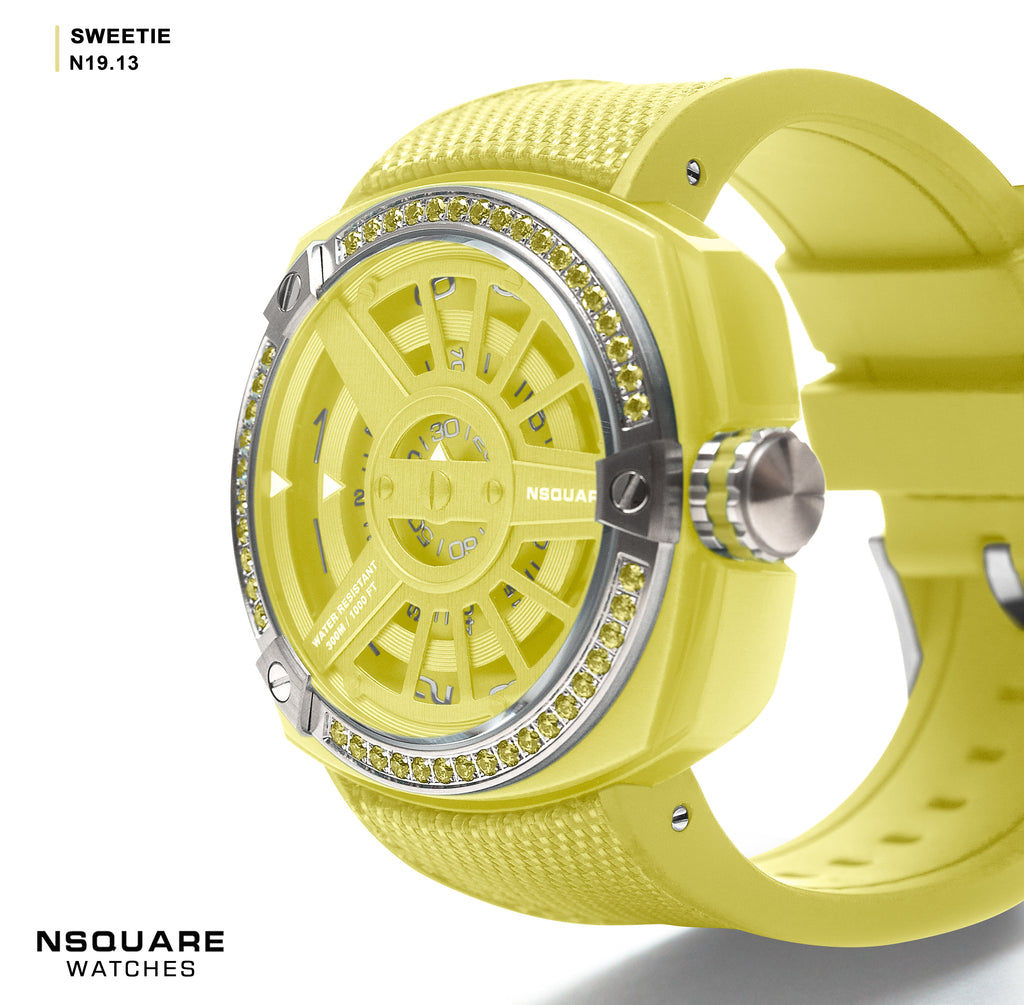 NSQUARE Sweetie Quartz Watch -51mm N19.13 Big Yellow|NSQUARE 甜美系列 石英表-51毫米 N19.13 大黃