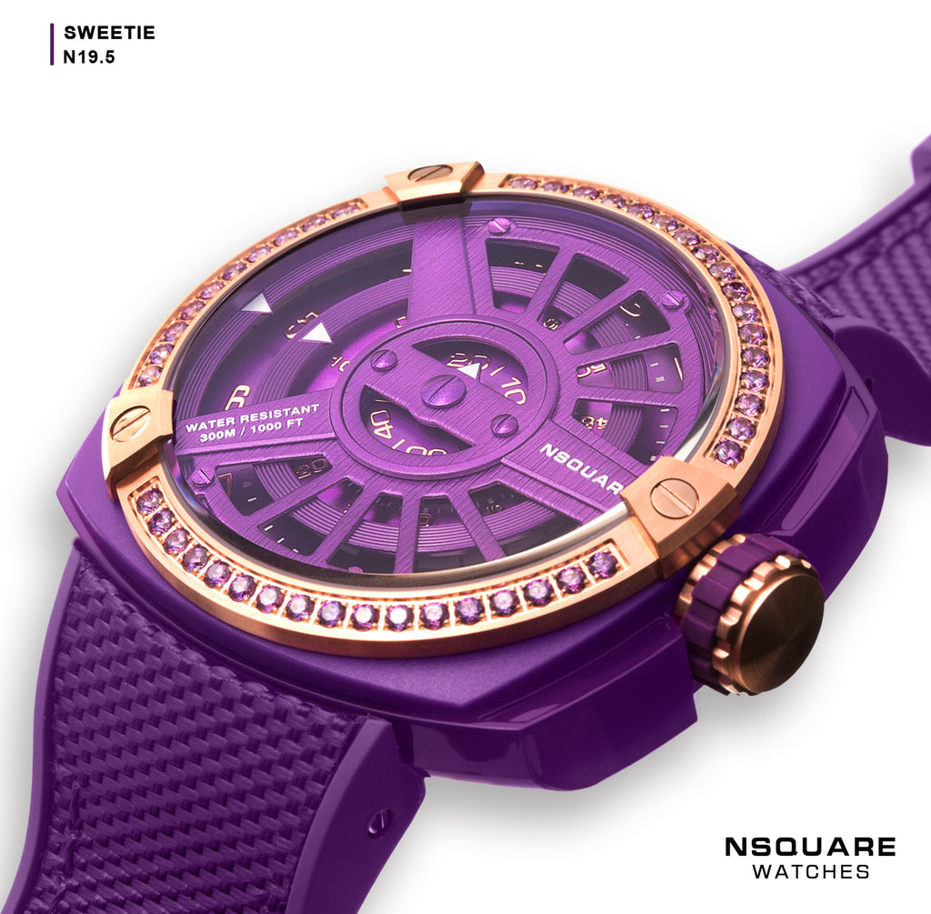 NSQUARE Sweetie Quartz Watch -51mm N19.5 Hyper Violet|NSQUARE 甜美系列 石英表-51毫米 N19.5 超豔紫羅蘭