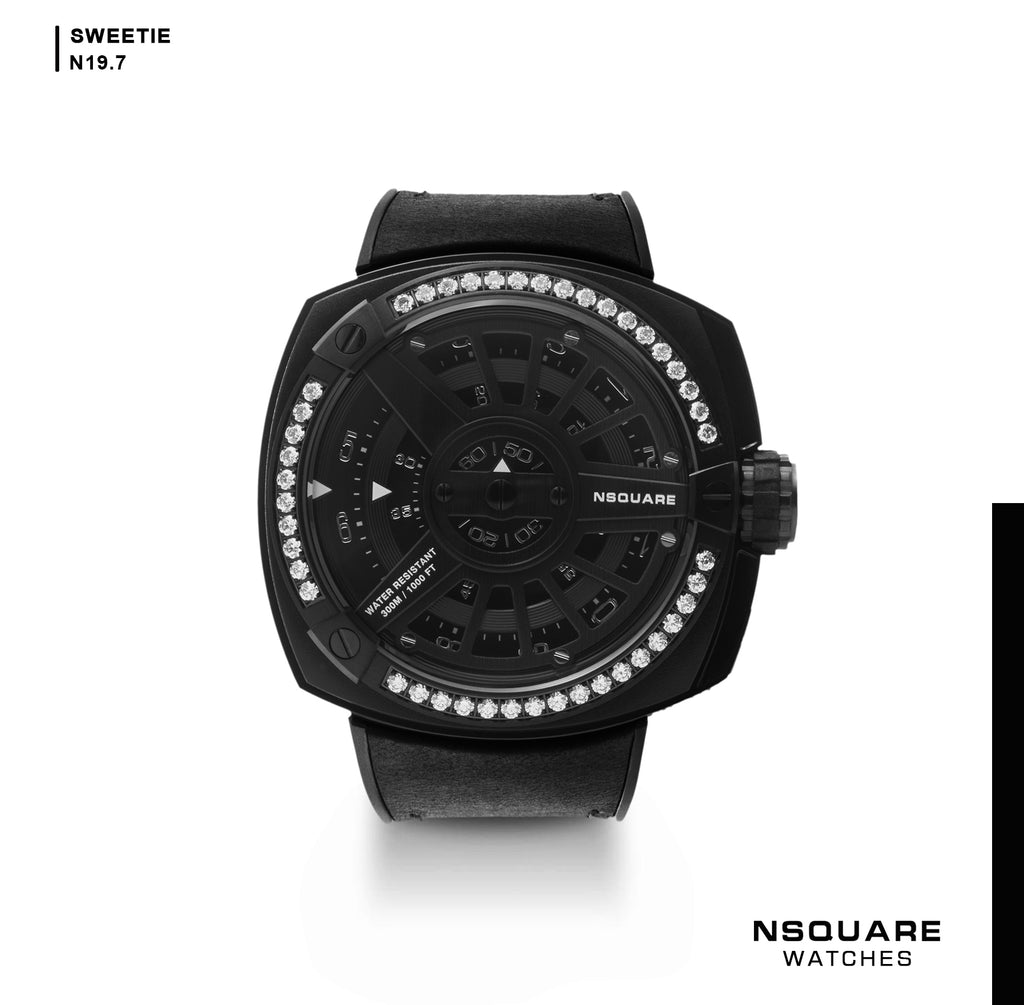 NSQUARE Sweetie Quartz Watch -51mm N19.7 Black|NSQUARE 甜美系列 石英表-51毫米 N19.7 黑色