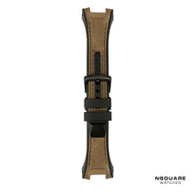 Load image into Gallery viewer, N03.1 Dual Material - Brown Leather with Black Rubber Strap|N03.1 雙材質 - 棕色真皮和黑色橡膠帶