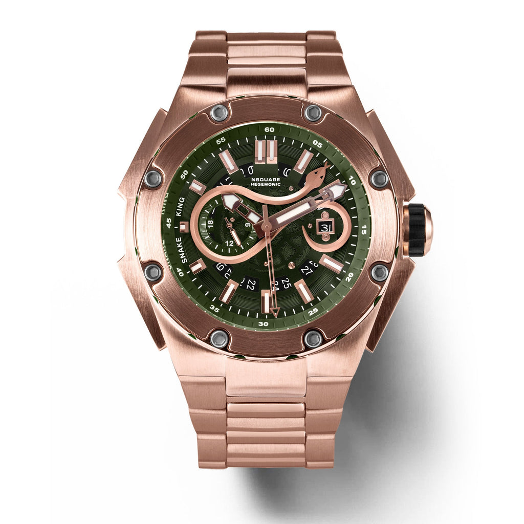 NSQUARE SnakeKing Automatic Watch-46mm N10.11LS Camper Green|NSQUARE蛇皇系列自動表-46毫米N10.11LS軍營綠