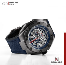 Load image into Gallery viewer, NSQUARE SnakeKing Automatic Watch-46mm N10.19 Gray Metal Blue|NSQUARE 蛇皇系列 自動錶-46毫米  N10.19 灰藍色