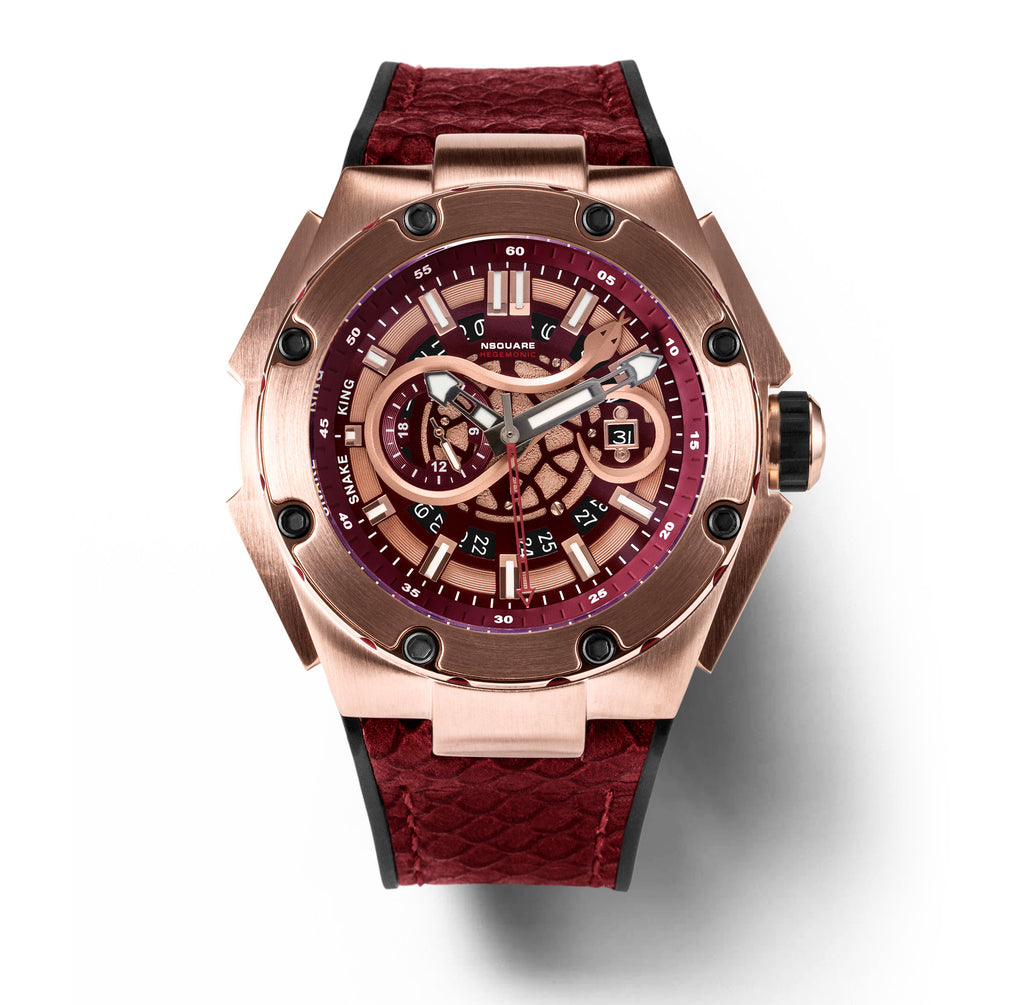 SnakeKing Automatic N10.1 RG/Night Maroon|蛇皇系列 N10.1 玫瑰金/夜栗紅色