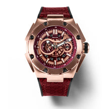 將圖片載入圖庫檢視器 SnakeKing Automatic N10.1 RG/Night Maroon|蛇皇系列N10.1玫瑰金/夜栗紅