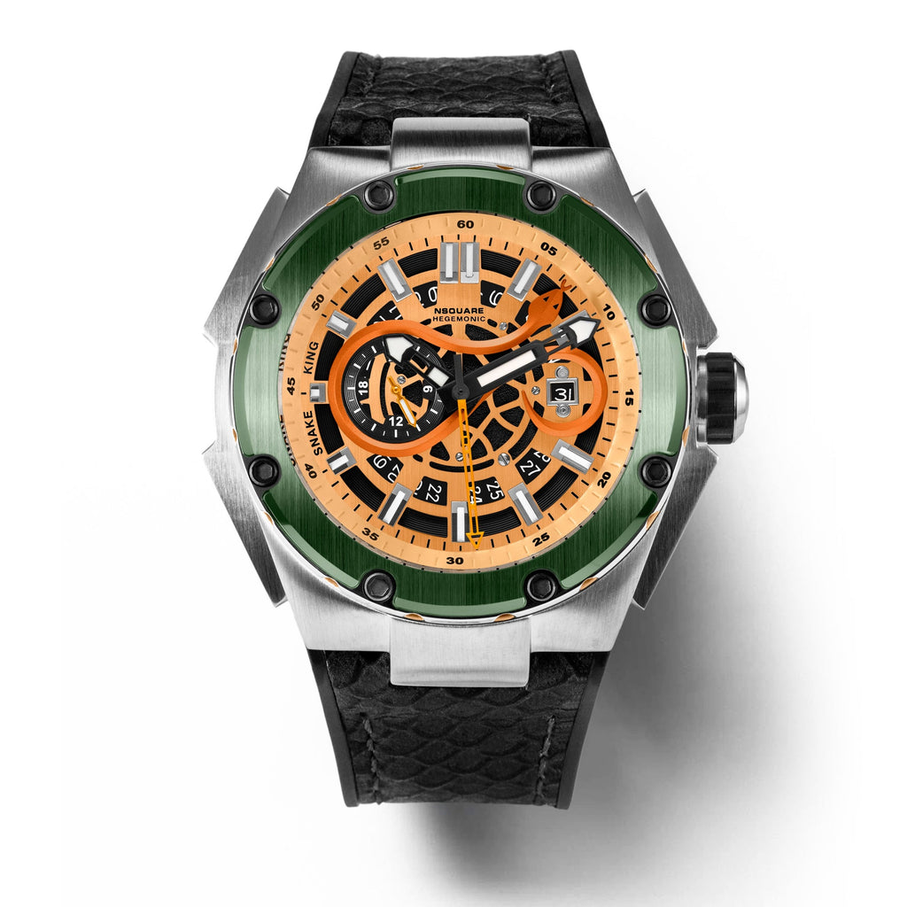 NSQUARE SnakeKing Automatic Watch-46mm N10.9SS Green Magic|NSQUARE蛇皇系列自動表-46毫米N10.9SS魔力綠