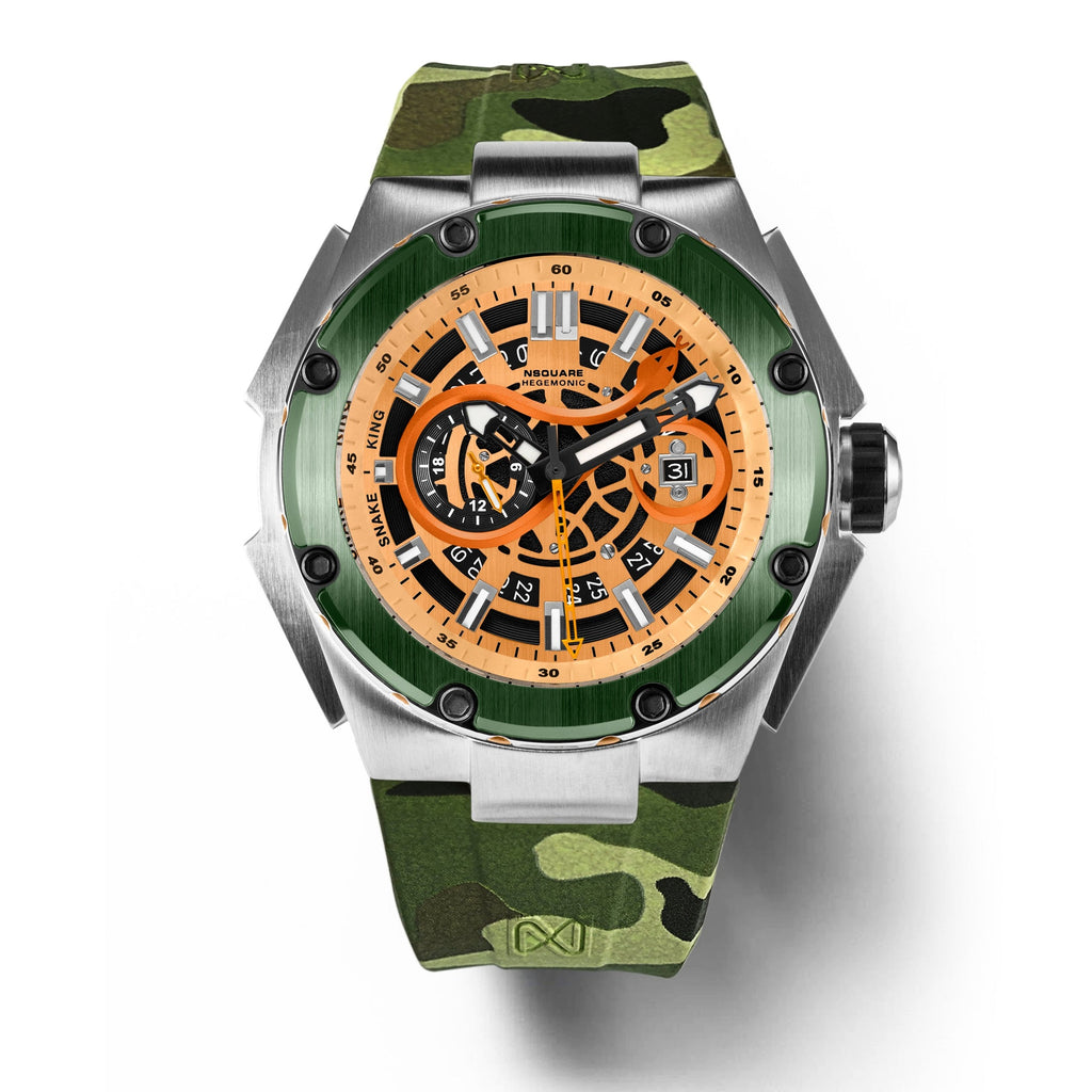 NSQUARE SnakeKing Automatic Watch-46mm N10.9SS Green Magic|NSQUARE蛇皇系列自動表-46毫米N10.9SS魔力綠