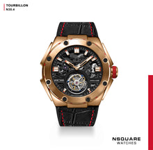 將圖片載入圖庫檢視器 NSQUARE NM01-TOURBILLON 腕錶 - 46mm N35.4玫瑰金/黑色|NM01-陀飛輪 46毫米 N35.4 玫瑰金/黑色