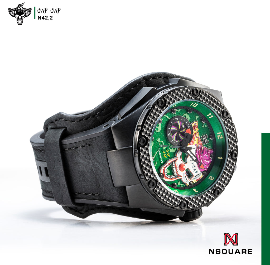 NSQUARE JAPJAP AUTOMATIC WATCH - 46MM N42.2 Violent green|NSQUARE JAPJAP系列 自動錶-46毫米 N42.2 狂暴綠色 限量版