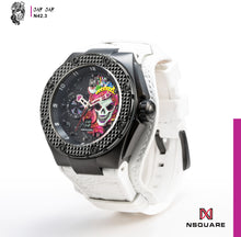 將圖片載入圖庫檢視器 NSQUARE JAPJAP自動上鍊腕錶 - 46MM N42.3 Blizzard White / Black|NSQUARE JAPJAP系列 自動表-46毫米 N42.3 暴雪白/黑色 限量版