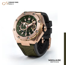 將圖片載入圖庫檢視器 NSQUARE SnakeKing Automatic Watch-46mm N10.11LS Camper Green|NSQUARE蛇皇系列自動表-46毫米N10.11LS軍營綠