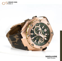 將圖片載入圖庫檢視器 NSQUARE SnakeKing Automatic Watch-46mm N10.11CS Camper Green|NSQUARE蛇皇系列自動表-46毫米N10.11CS軍營綠