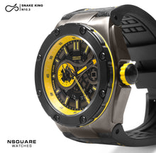 Load image into Gallery viewer, NSQUARE SnakeKing Automatic Watch-46mm N10.3 Gray/Tour Yellow/Black|蛇皇系列 自動錶-46毫米  N10.3 灰色/旅行黃/黑色