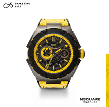 Load image into Gallery viewer, NSQUARE SnakeKing Automatic Watch-46mm N10.3 Gray/Tour Yellow|蛇皇系列 自動錶-46毫米  N10.3灰色/旅行黃