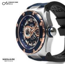 將圖片載入圖庫檢視器 NSquare SnakeKing Automatic Watch 46mm N10.4 RG/Steel/Coastal Blue|NSquare蛇皇系列 自動表-46毫米 N10.4 海岸藍色