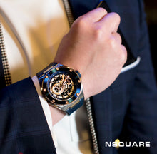 將圖片載入圖庫檢視器 NSquare SnakeKing Automatic Watch 46mm N10.4 RG/Steel/Coastal Blue|NSquare蛇皇系列 自動表-46毫米 N10.4 海岸藍色