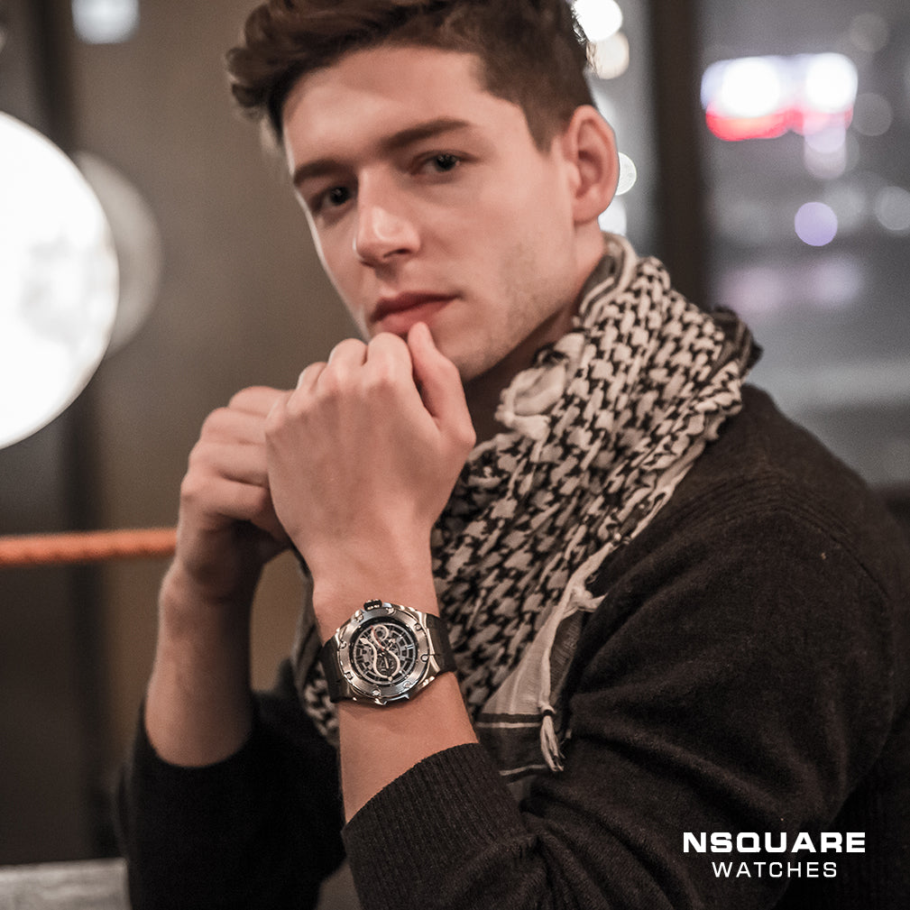 NSQUARE SnakeKing Automatic Watch-46mm N10.6 Blue Steel/Blue|NSQUARE 蛇皇系列 自動錶-46毫米  N10.6 鋼藍色