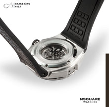 將圖片載入圖庫檢視器 NSQUARE SnakeKing Automatic Watch-46mm N10.7 Chocolate/Steel|蛇皇系列 自動表-46毫米 N10.7 朱古力/鋼色