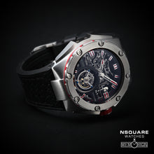 Load image into Gallery viewer, NSQUARE NM01-TOURBILLON Watch - 46mm  N35.2 SS/Black|NM01-陀飛輪 46毫米  N35.2不銹鋼/黑色