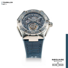 將圖片載入圖庫檢視器 NSQUARE N37.1 Ronald Series-TOURBILLON Watch - 46mm SS/Blue|N37.1 鄭中基系列-陀飛輪46毫米 鋼藍色