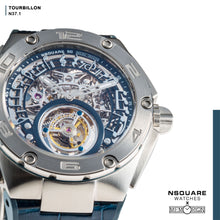 將圖片載入圖庫檢視器 NSQUARE N37.1 Ronald Series-TOURBILLON Watch - 46mm SS/Blue|N37.1 鄭中基系列-陀飛輪46毫米 鋼藍色