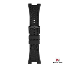 Load image into Gallery viewer, N51.8 Dual Material - Black Snake Embossing Pattern Leather with Black Rubber Strap|N51.8 雙材質 - 黑色蟒蛇壓花圖案皮和黑色橡膠帶