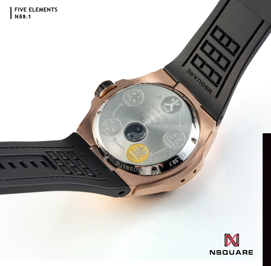 FIVE ELEMENTS N59.1 GOLD ATTRIBUTES ROSE GOLD/WHITE