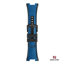將圖片載入圖庫檢視器 N59.3 Dual Material - 藍色皮革配黑色橡膠錶帶|N59.3 雙材質 - 藍色皮和黑色橡膠帶