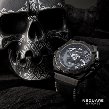 將圖片載入圖庫檢視器 NSQUARE PirateStorm Automatic Watch - 48mm N15.1 All Black|海盜風暴 自動表 - 48mm N15.1 黑色