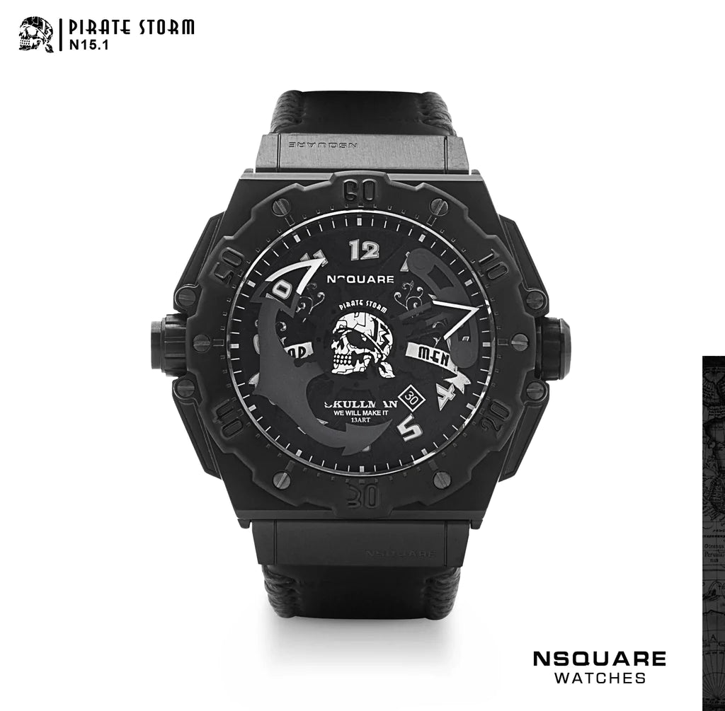 N15.1黑色真皮錶帶|N15.1黑色真皮錶帶