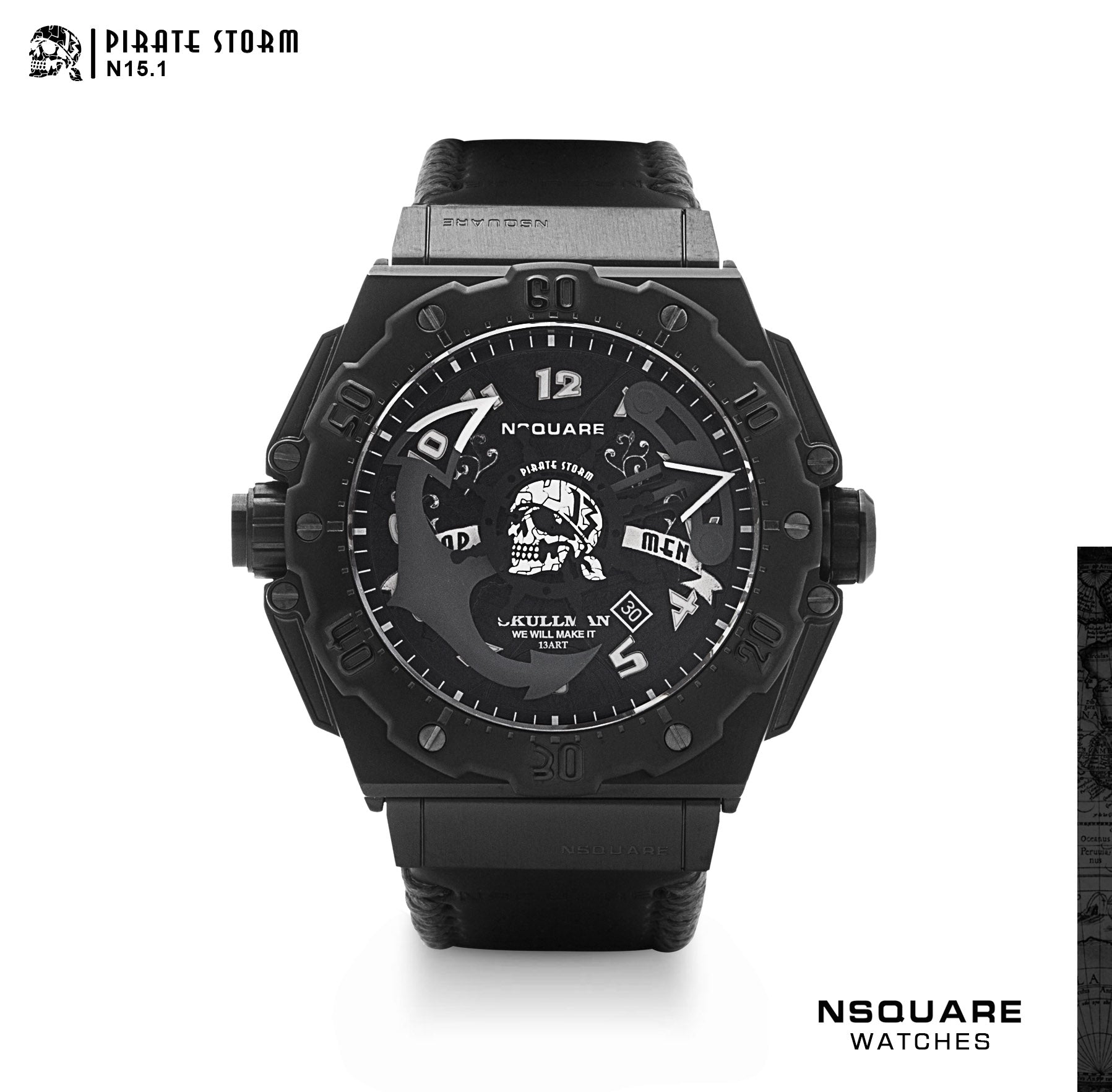 V2 Navigator Watch Storm Uhren Limited Edition NSQUARE PirateStorm