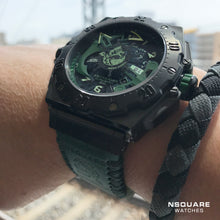 將圖片載入圖庫檢視器 NSQUARE PirateStorm Automatic Watch - 48mm N15.2 Black/Green|海盜風暴 自動表 - 48mm N15.2 黑色/深綠色