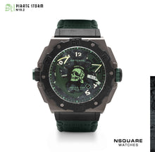 將圖片載入圖庫檢視器 NSQUARE PirateStorm Automatic Watch - 48mm N15.2 Black/Green|海盜風暴 自動表 - 48mm N15.2 黑色/深綠色