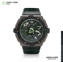 Load image into Gallery viewer, NSQUARE PirateStorm Automatic Watch - 48mm N15.2 Black/Green|海盜風暴 自動錶 - 48mm N15.2 黑色/深綠色