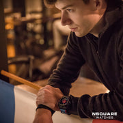 NSquare PirateStorm Automatic Watch - 48mm N15.3 Pirate Blue|NSquare海盜風暴 自動表 - 48mm N15.3 海盜藍/紅色