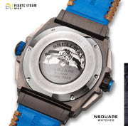 NSQUARE PirateStorm Automatic Watch - 48mm N15.5 Black/Vachetta Tan|海盜風暴 自動表 - 48mm N15.5 黑色/棕褐色