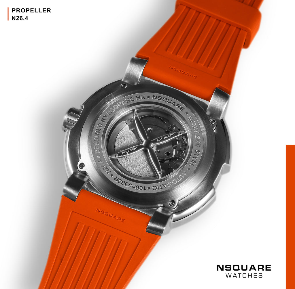 NSQUARE Propeller Automatic Watch - 48mm N26.4 Orange|NSQUARE 螺旋表 自動表-48毫米 N26.4 橙色