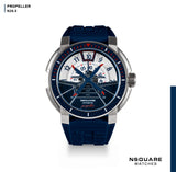 NSQUARE Propeller Automatic Watch - 48mm N26.5 SS/Blue|NSQUARE 螺旋槳表 自動表-48毫米 N26.5鋼/藍色