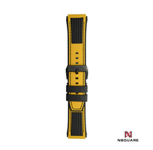 將圖片載入圖庫檢視器 N39.1 Dual Color Rubber Strap - Yellow/Black|N39.1 雙色橡膠帶 - 黃/黑