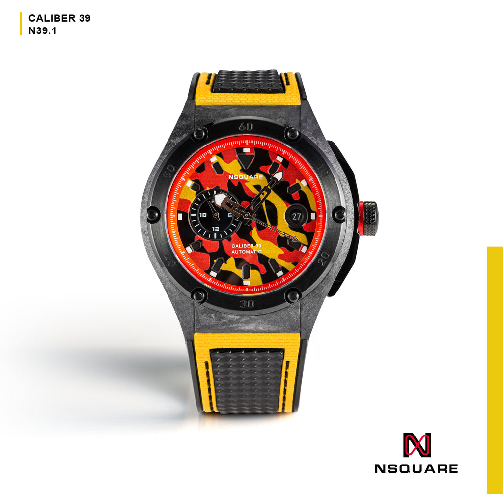 NSquare MultiColoured Series Automatic Watch - 44mm N39.1 Sunny Yellow|NSquare MultiColoured系列 自動錶 44毫米 N39.1 烈豔黃