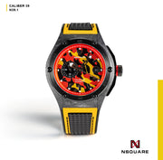 N39.1 Dual Color Rubber Strap - Yellow/Black|N39.1 雙色橡膠帶 - 黃/黑