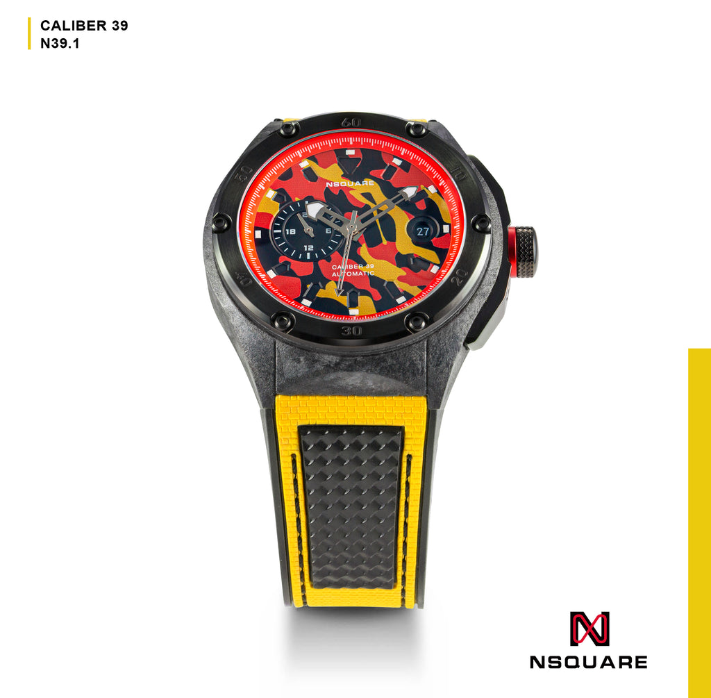 NSquare MultiColoured Series Automatic Watch - 44mm N39.1 Sunny Yellow|NSquare MultiColoured系列 自動錶 44毫米 N39.1 烈豔黃