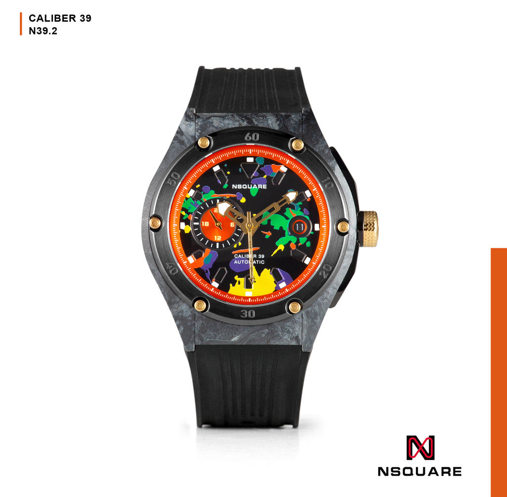 NSquare多彩多姿系列自動腕錶 - 44mm N39.2 Vitality Black|NSquare MultiColored系列 自動表 44毫米 N39.2 活力黑