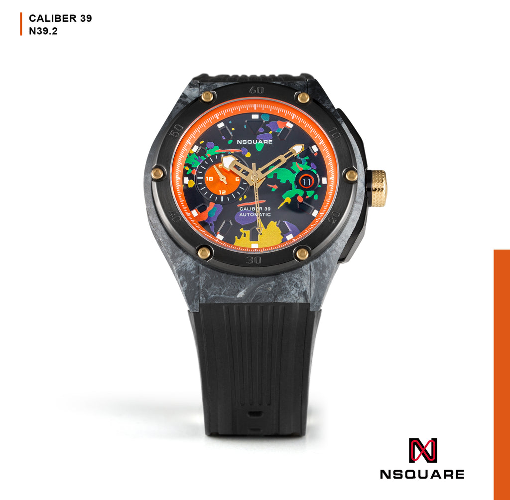 NSquare多彩多姿系列自動腕錶 - 44mm N39.2 Vitality Black|NSquare MultiColored系列 自動表 44毫米 N39.2 活力黑