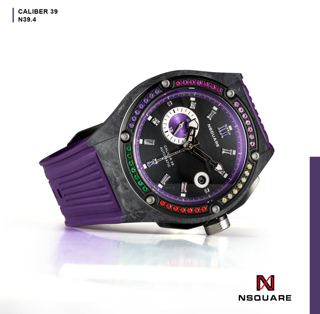 NSquare多彩多姿系列自動腕錶 - 44mm N39.4 Brightening Purple|NSquare MultiColoured系列 自動表 44毫米 N39.4 璀璨紫