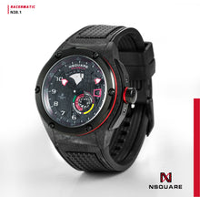 Load image into Gallery viewer, NSQUARE Racermatic Automatic N38.1 BLACK/BLACK|NSQUARE競賽者系列 自動錶N38.1 黑色/黑色